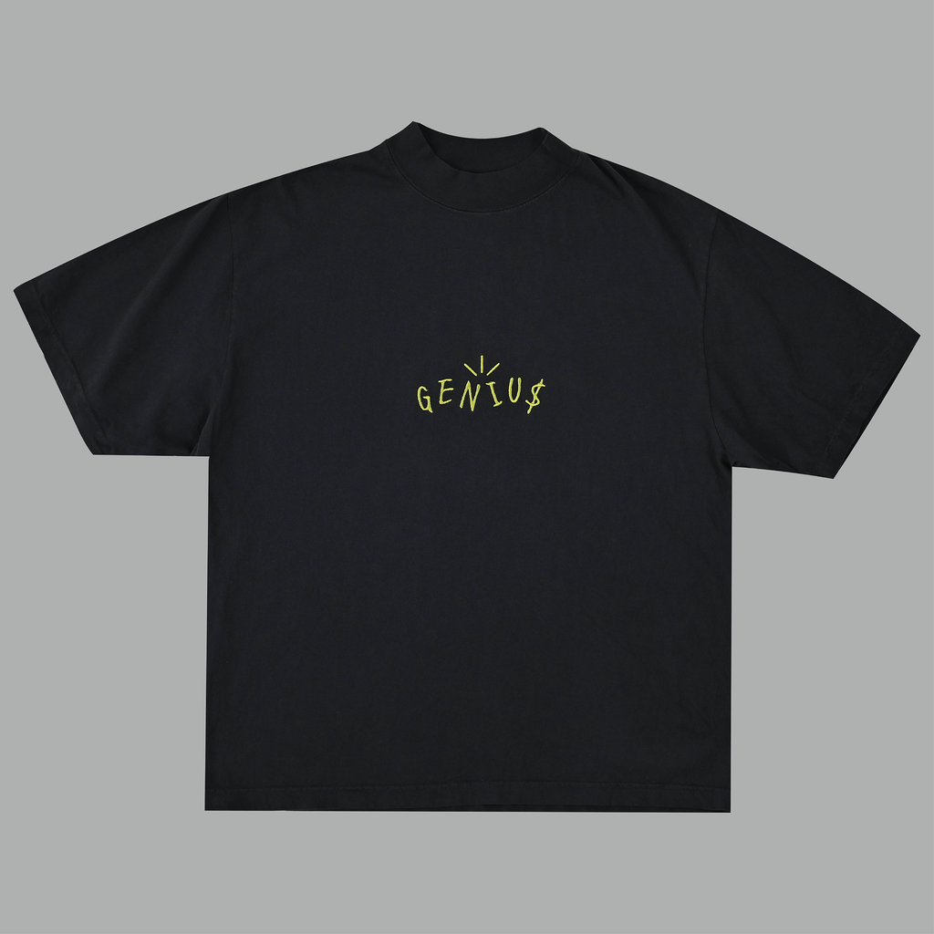 MOCK NECK OG LOGO TEE (BLACK)