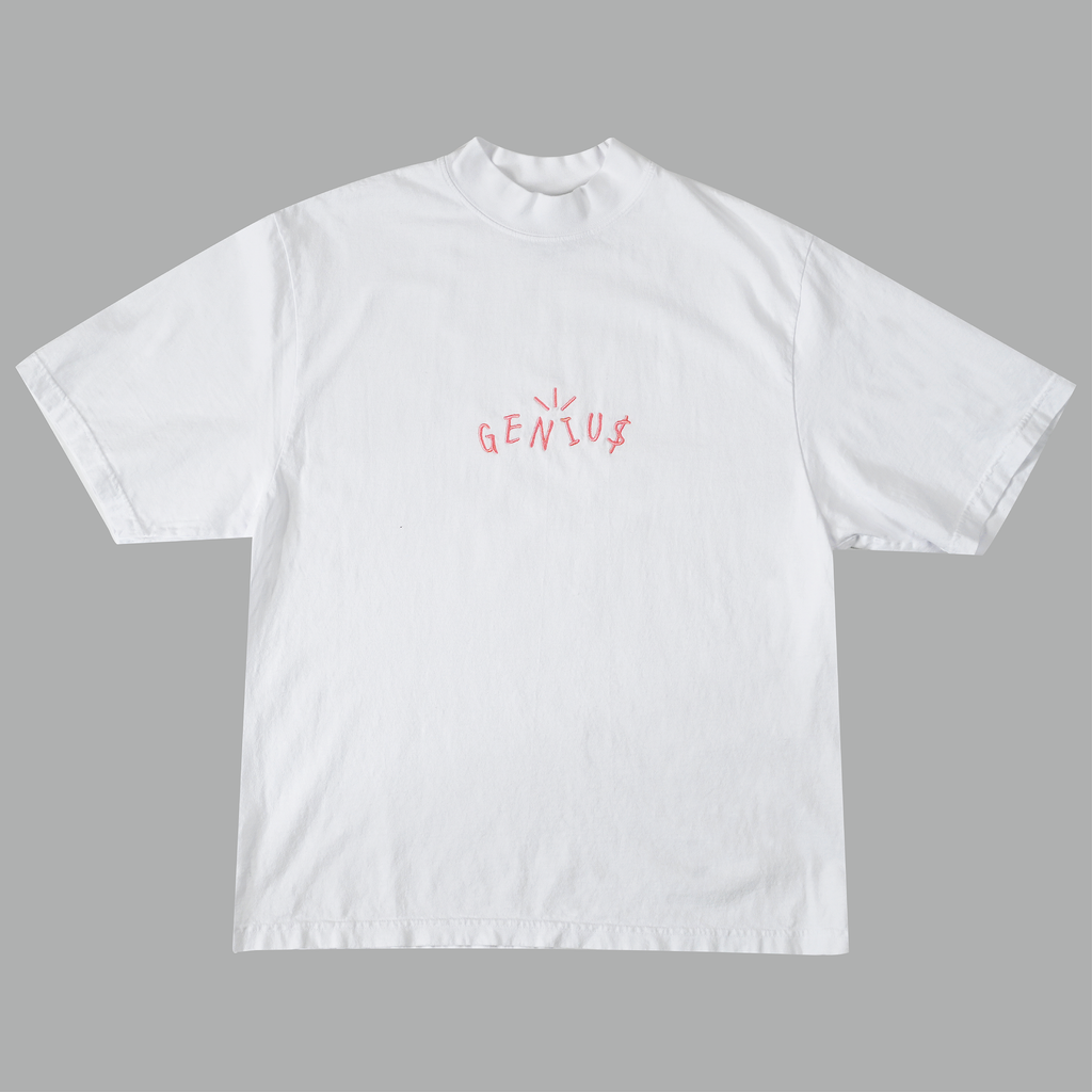 MOCK NECK OG LOGO TEE (WHITE)